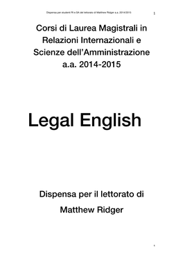 Legal English