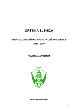Strategija Odrţivog Razvoja Opštine Sjenica 2010 - 2020