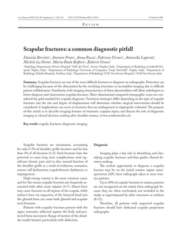 Scapular Fractures: a Common Diagnostic Pitfall