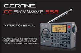 CC Skywave SSB Instruction Manual