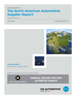 The North American Automotive Supplier Report Supplierbusiness