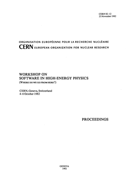 CERN 82-12 23 November 1982