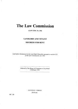The Law Commission - (LAW COM