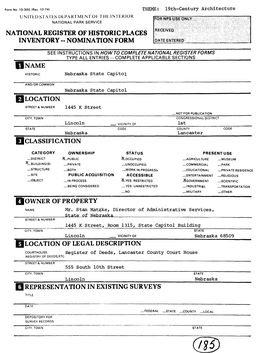 National Register of Historic Places Inventory -- Nomination Form