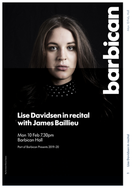 Lise Davidsen in Recital with James Baillieu