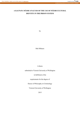 Kaupapa Māori Theory and Practice