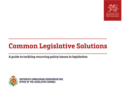 Common Legislative Solutions