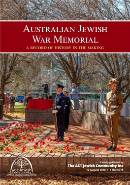 Australian Jewish R Memorial a Record of History in the Making