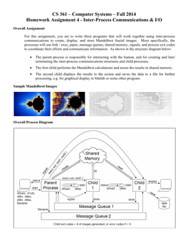 CS 361 – Computer Systems – Fall 2014 Homework Assignment 4 - Inter-Process Communications & I/O