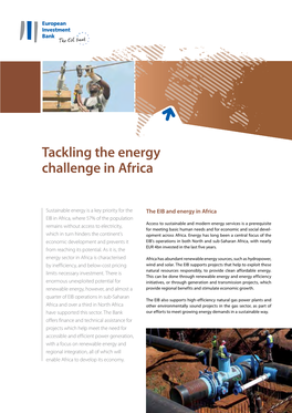 Tackling the Energy Challenge in Africa