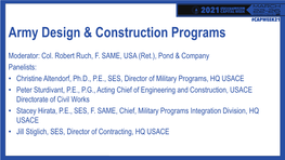 Army Design Construction