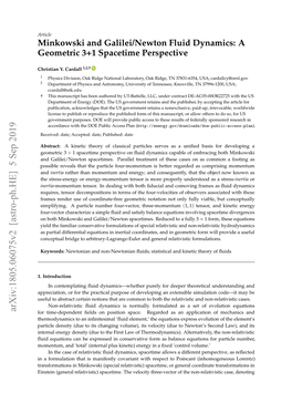 Minkowski and Galilei/Newton Fluid Dynamics: a Geometric 3+1 Spacetime Perspective