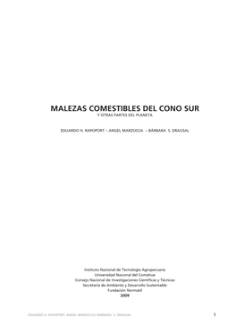 Malezas Comestibles Del Cono Sur Y Otras Partes Del Planeta