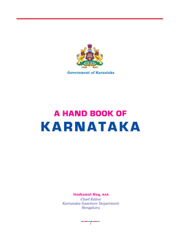 Karnataka Gazetteer Department Bengaluru