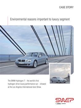 Environmental Reasons Important to Luxury Segment