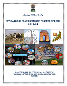 Estimates of the Domestic State Product of Delhi