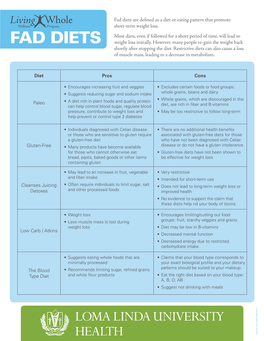 Fad Diets Are Defined As a Diet Or Eating Pattern That Promote Promote That Pattern Defined Or Eating As a Dietsdiet Are Fad Loss