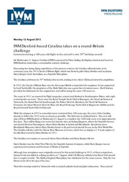 PRESS RELEASE Catalina 100 Year Round