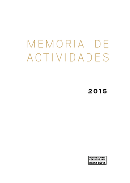 Memoria De Actividades