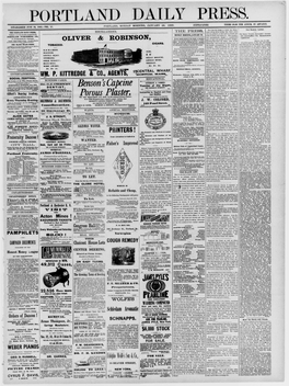 Portland Daily Press: January 26,1880