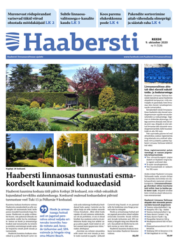 Haabersti Nr 9 (328) Haabersti Linnaosavalitsuse Ajaleht