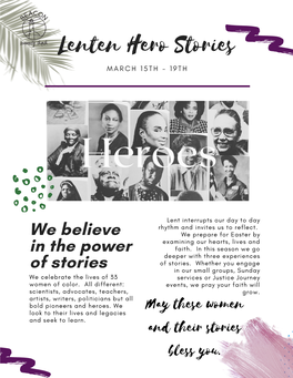 Lenten Hero Stories