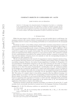 Arxiv:2009.12301V2 [Math.CT] 8 Mar 2021 Plcto Ftento Scoe Oteaeincase