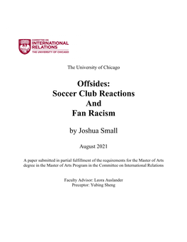 Soccer Club Reactions and Fan Racism