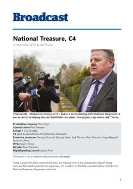 National Treasure, C4 15 September, 2016 | by Jack Thorne