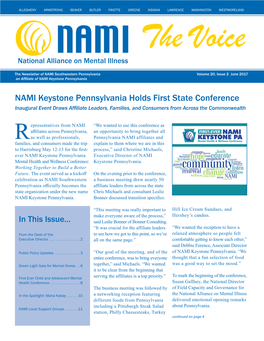 NAMI Keystone Pennsylvania Holds First State Conference Inaugural Event Draws Affiliate Leaders, Families, and Consumers from Across the Commonwealth