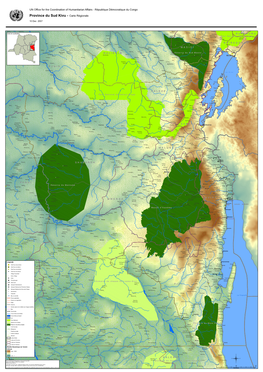 Province Du Sud Kivu - Carte Régionale
