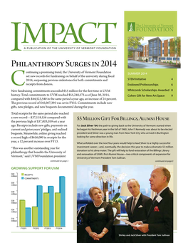 Philanthropy Surges in 2014