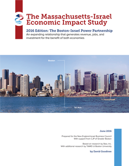 The Massachusetts-Israel Economic Impact Study