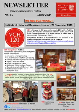 VCH Hants Newsletter, Spring 2020.Pdf