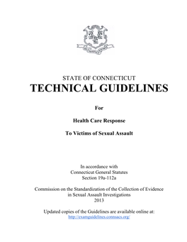 View the Complete State of CT Technical Guidelines for Health