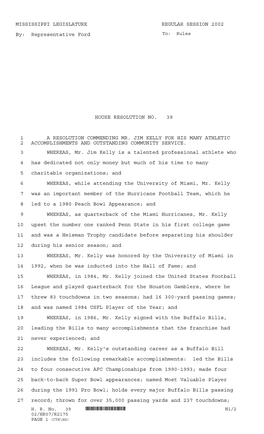 *Hr07/R2175* Mississippi Legislature Regular