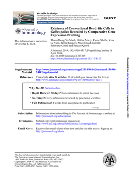 Expression Profiling Revealed by Comparative Gene Gallus Gallus