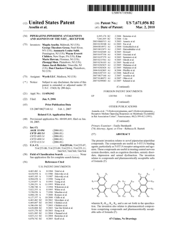 (12) United States Patent (10) Patent No.: US 7,671,056 B2 Asselin Et Al