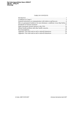 Conditions of Isolation for Detainees at Guantánamo Bay