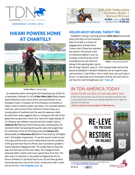 Hikari Powers Home at Chantilly