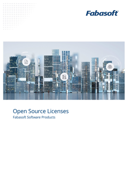 Open Source Licenses Fabasoft Software Products