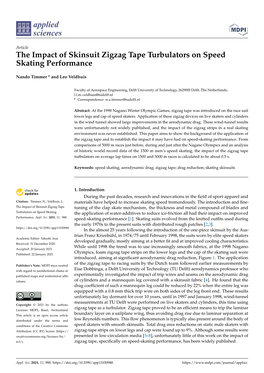 The Impact of Skinsuit Zigzag Tape Turbulators on Speed Skating Performance