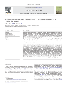 Andreae's Paper on Aerosols and Precipitation