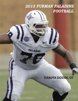 2013 Furman Paladins Football