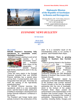 Economic News Bulletin, February 2019