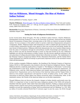 Blood Struggle: the Rise of Modern Indian Nations'