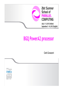BGQ Powera2 Processor