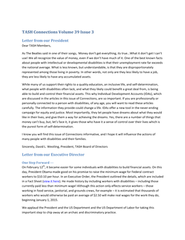 TASH Connections Volume 39 Issue 3