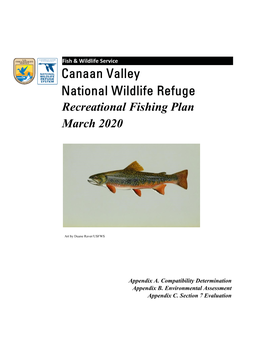 Canaan Valley National Wildlife Refuge Recreational Fishing Plan March 2020