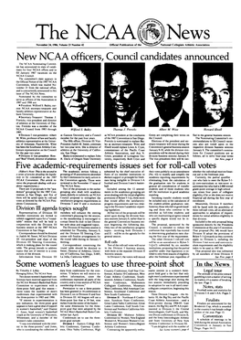 The NCAA News